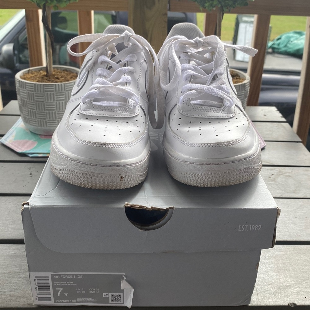 White Air Force 1s